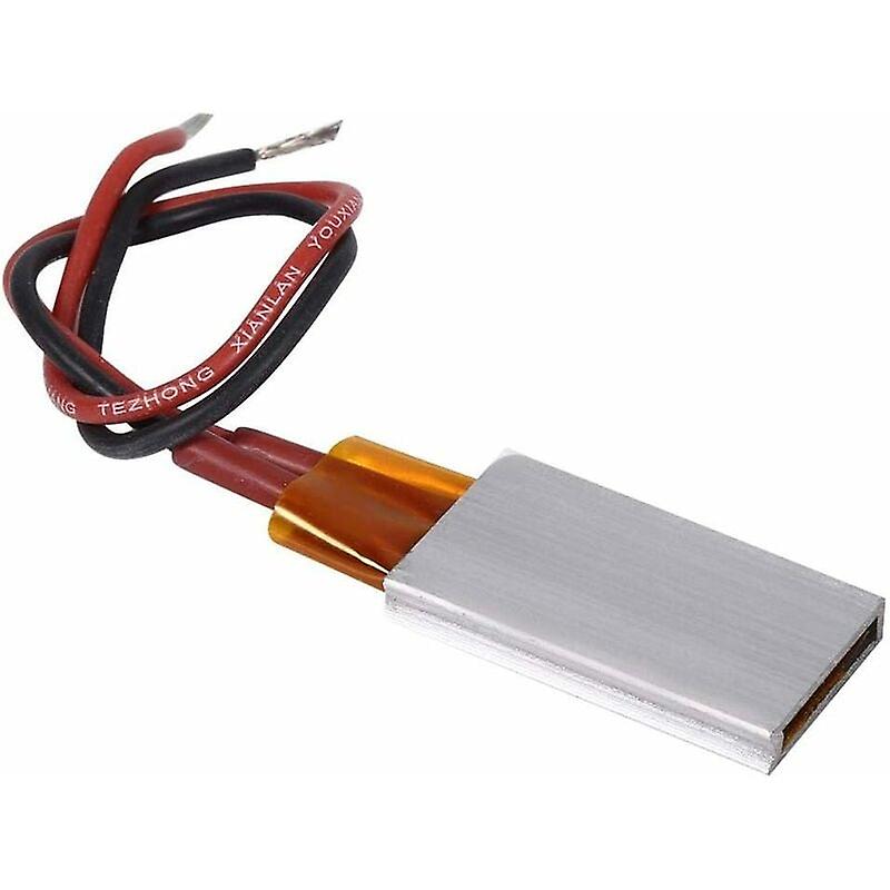 PTC Heating Element AC DC 12V Aluminum Shell Ceramic Heating Plate Temperature Ceramic Thermostatic Applicable Miniature Heater (220℃ 5—28W)
