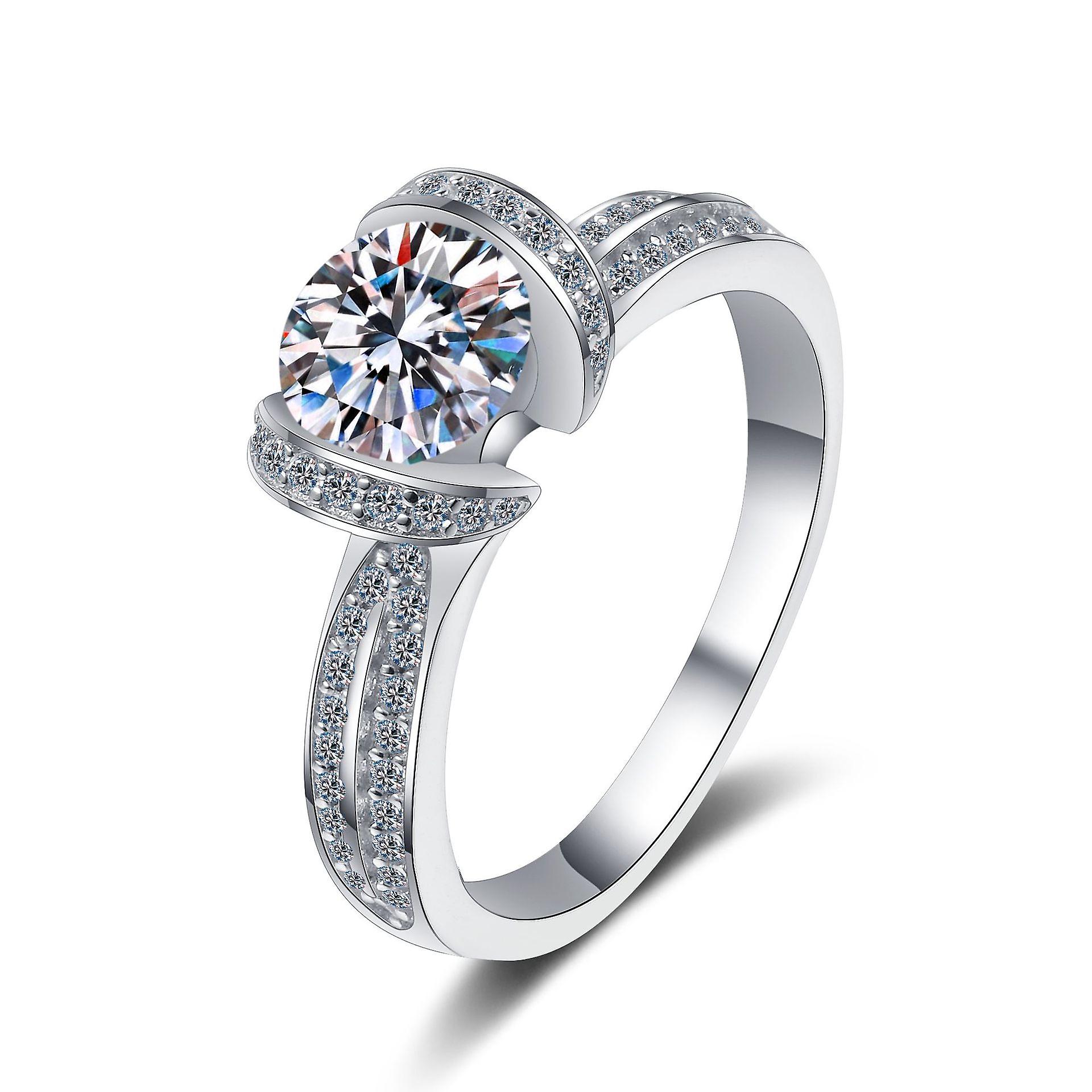 Anello Moissanite in argento 925