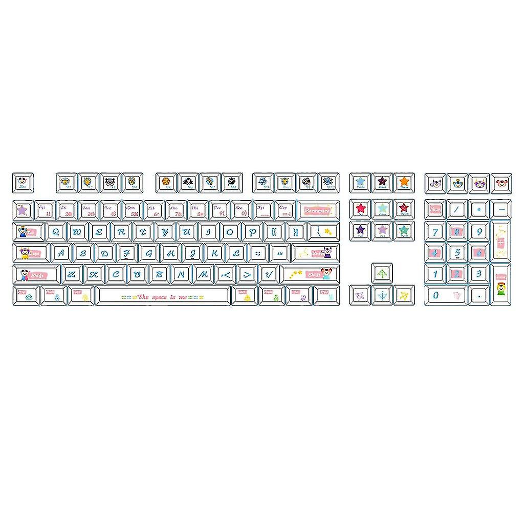 Xda Pbt Keycaps 108 Keys Constellation Pattern Compatible With Gaming Mechanical Keyboard