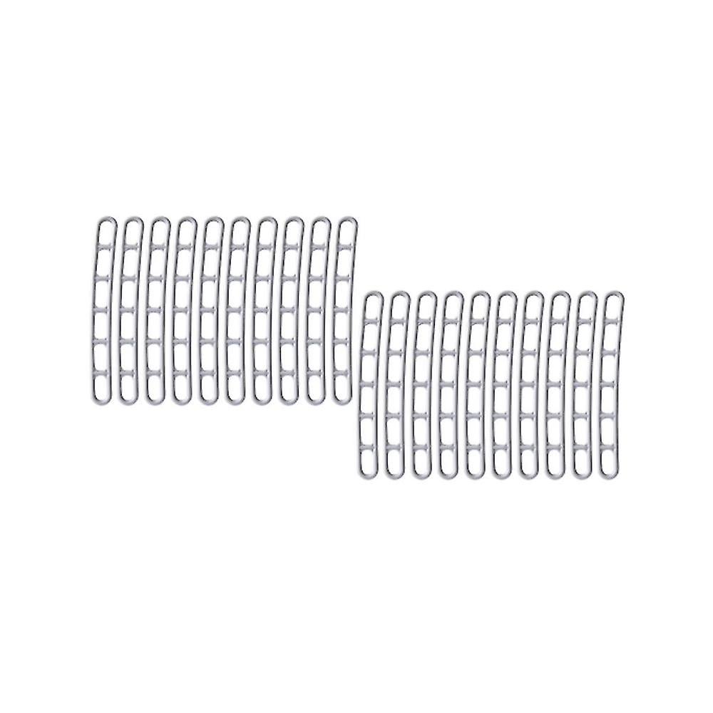20pcs Awning Ladder Band Flexible 6 Compartment Canopy Camping Fixing Tensioning For Tent Plastic O