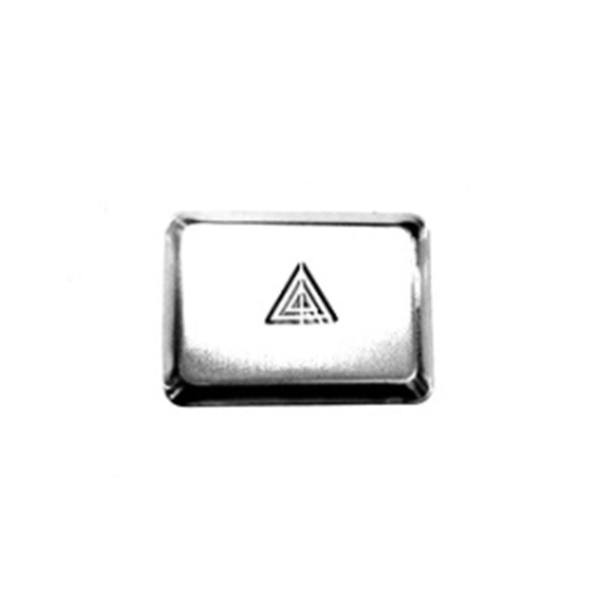Car Warning Emergency Light Switch Button Cover Sticker Trim for 11Th Gen 2022 2023 Aluminum Alloy