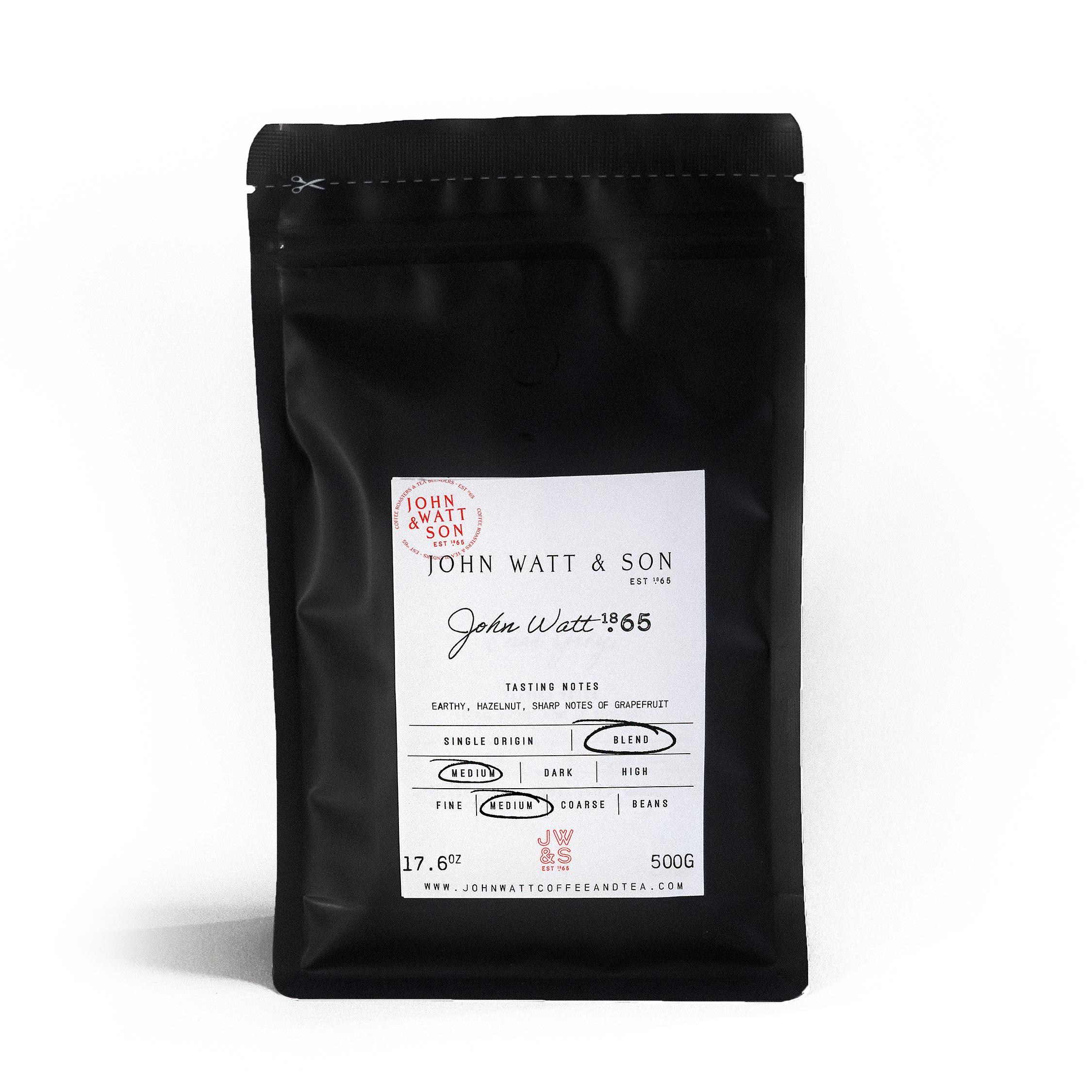 John Watt 1865 House Coffee - Medium Grind - 500g