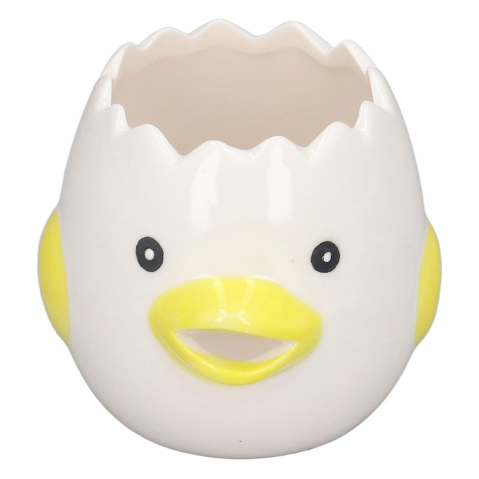 Yolk White Separator, Portable Cute Egg Liquid Separation Egg White Liquid Filter Yolk Separation (黄色)