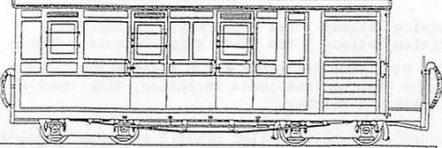 Dundas DM69 Brake/3rd Observation Bogie Coach OO9 / HOe Plastic Unpainted OO9 Scale model