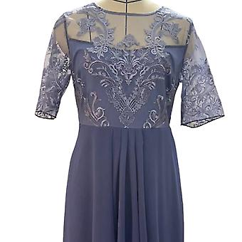 O-neck Half Sleeve Irregular Flowy Hem Bridesmaid Dress Elegant Crochet  Lace Chiffon Patchwork Guest Midi Dress Female Clothing | Fruugo QA