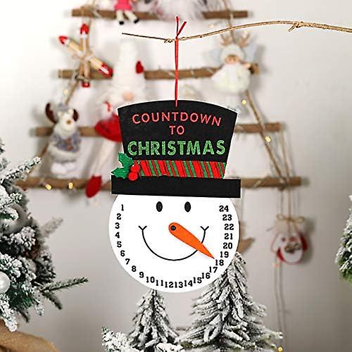 Countdown To Christmas - Festive Re-usable Traditional Advent Calendar For Children - 24 Days Countdown To Christmas (snowman Nose)