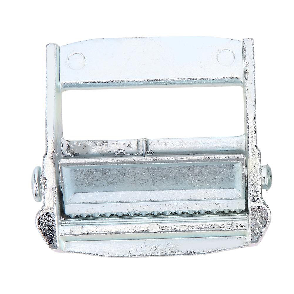Boucle en alliage de zinc pour sangles d'arrimage robustes, tendeur fixe, boucle à cliquet (zinc blanc 50 mm)