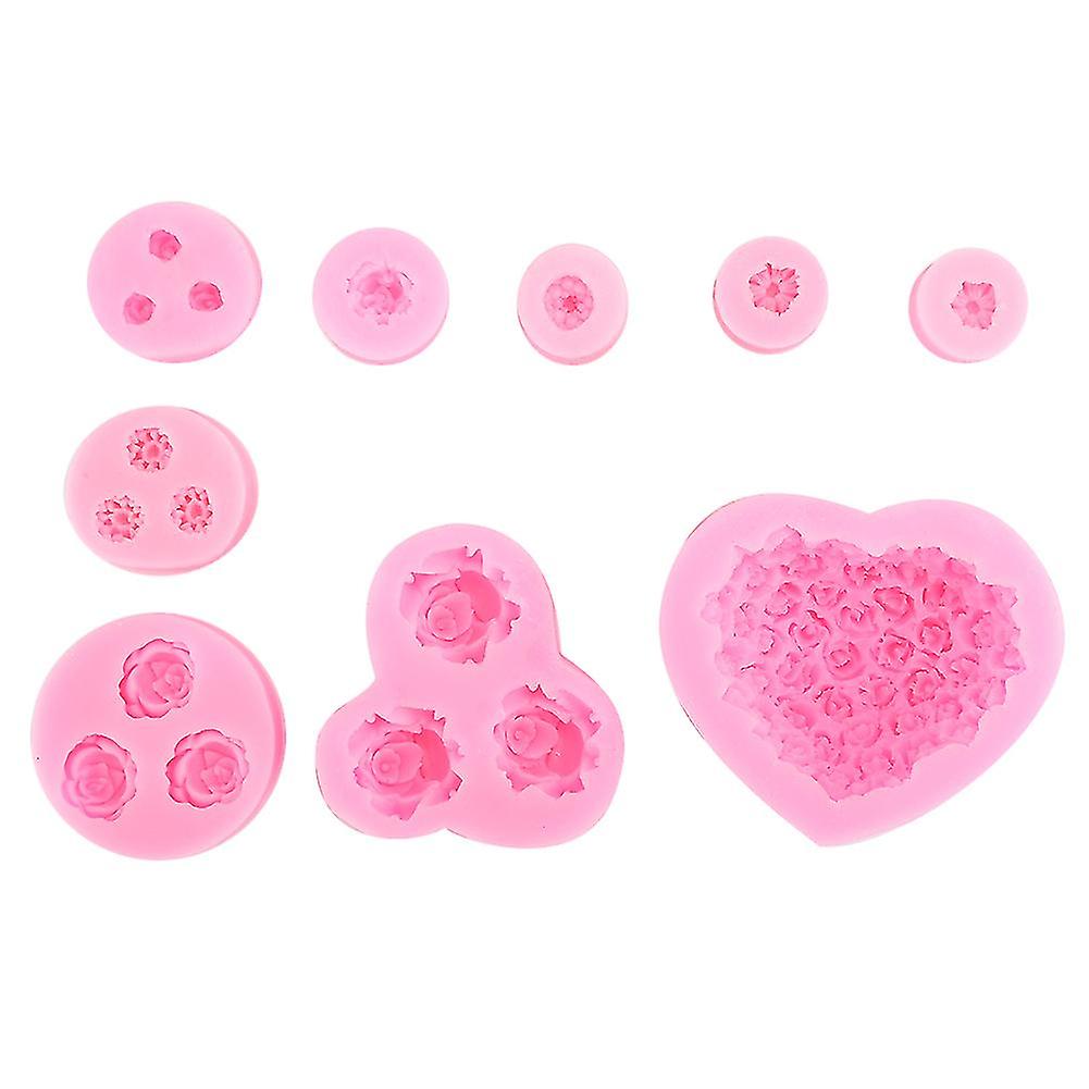 Heart Rose Shape Silicone Baking Mold, DIY Tool