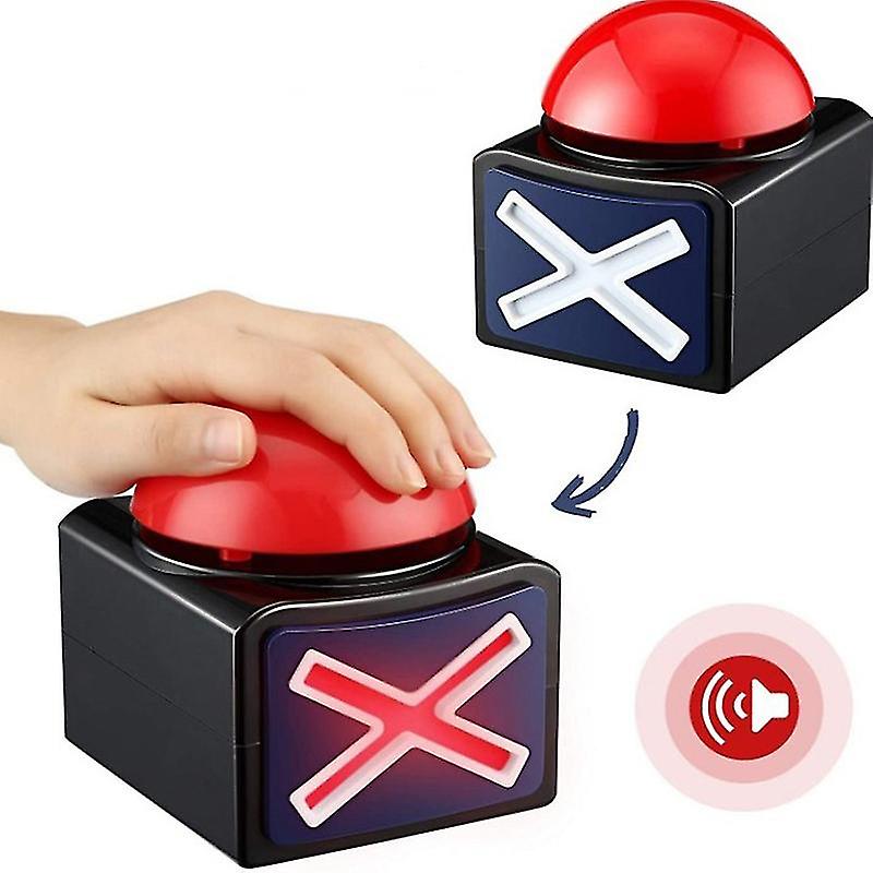 Odpověď na hru Buzzer Alarm Button Se zvukovou světle Trivia Kvíz dostal talent bzučák