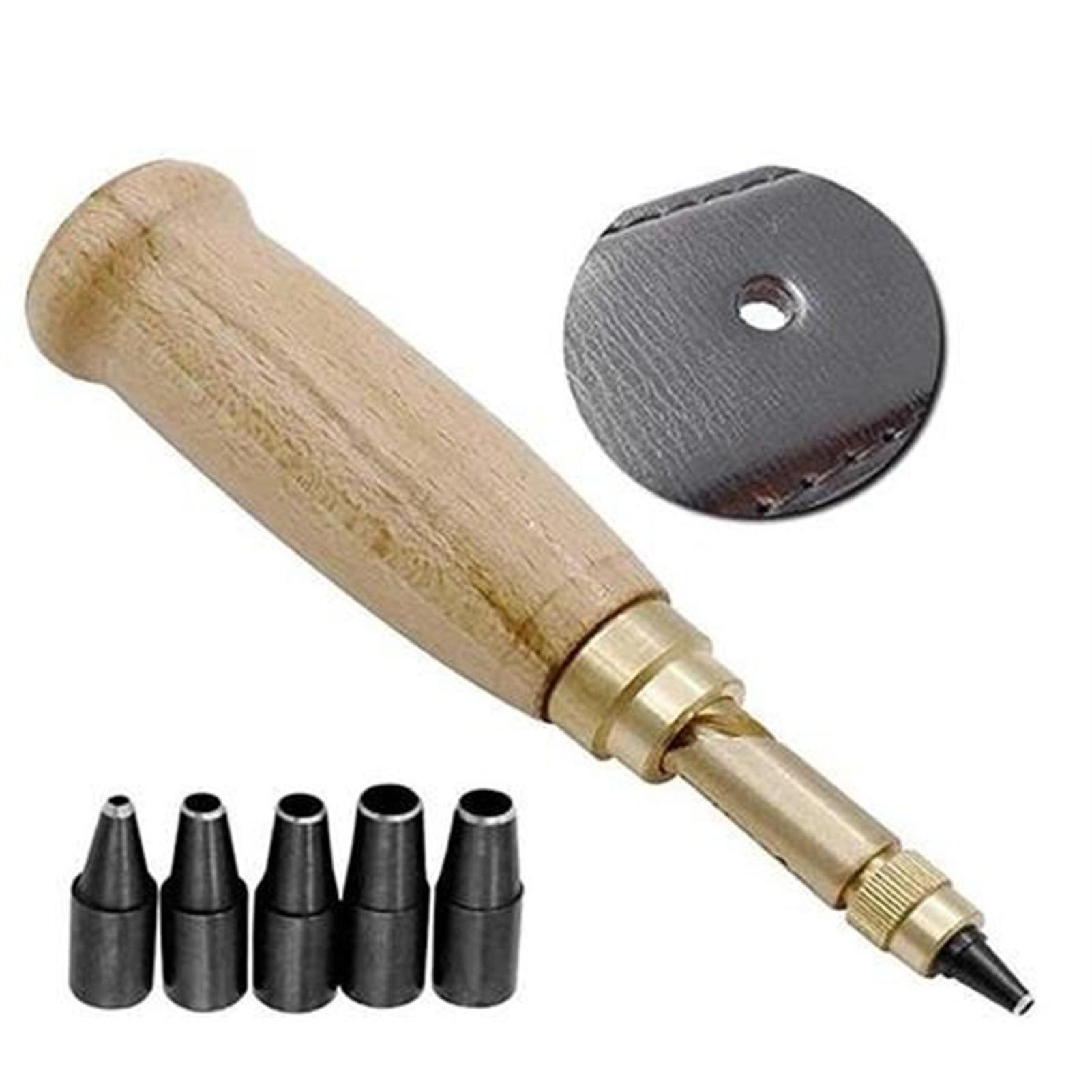 6 In 1 Leather Drilling Tool Multipurpose DIY Automatic Hole Punch Gadgets