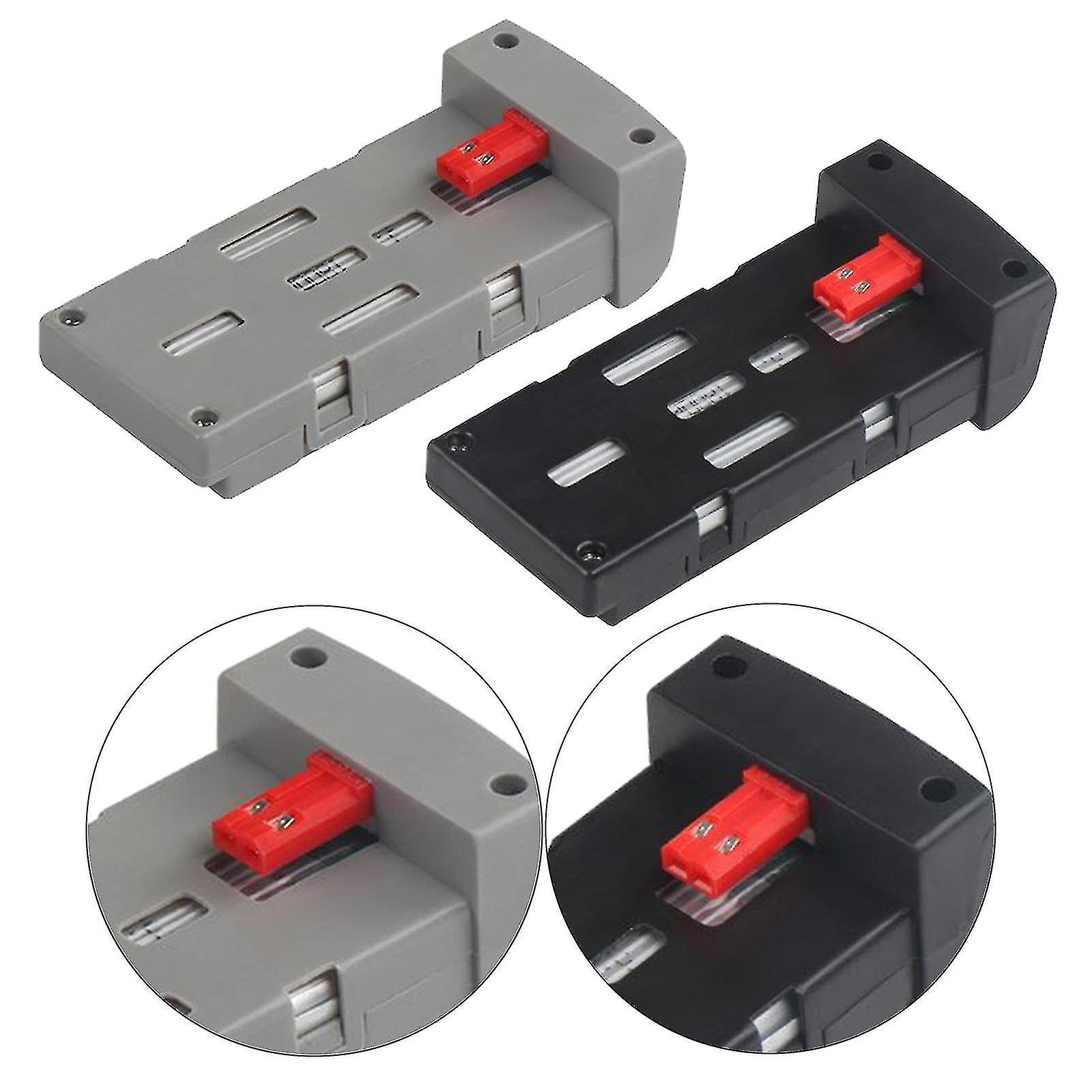 2x3.7v 1800mAh batteri til E99 Drone E99 Pro 2 E99 Drone Pro 2 Sort Ty-YUHAO