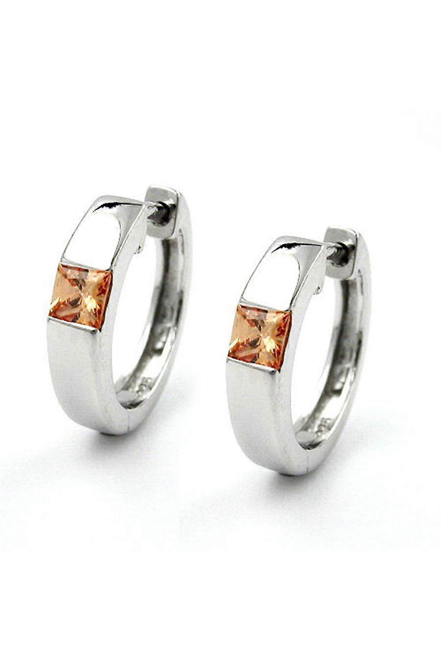 Hoop Earrings Champagner Silver 925 - Gl93158