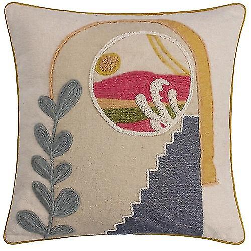 Furn Margo Embroidered Cushion Cover