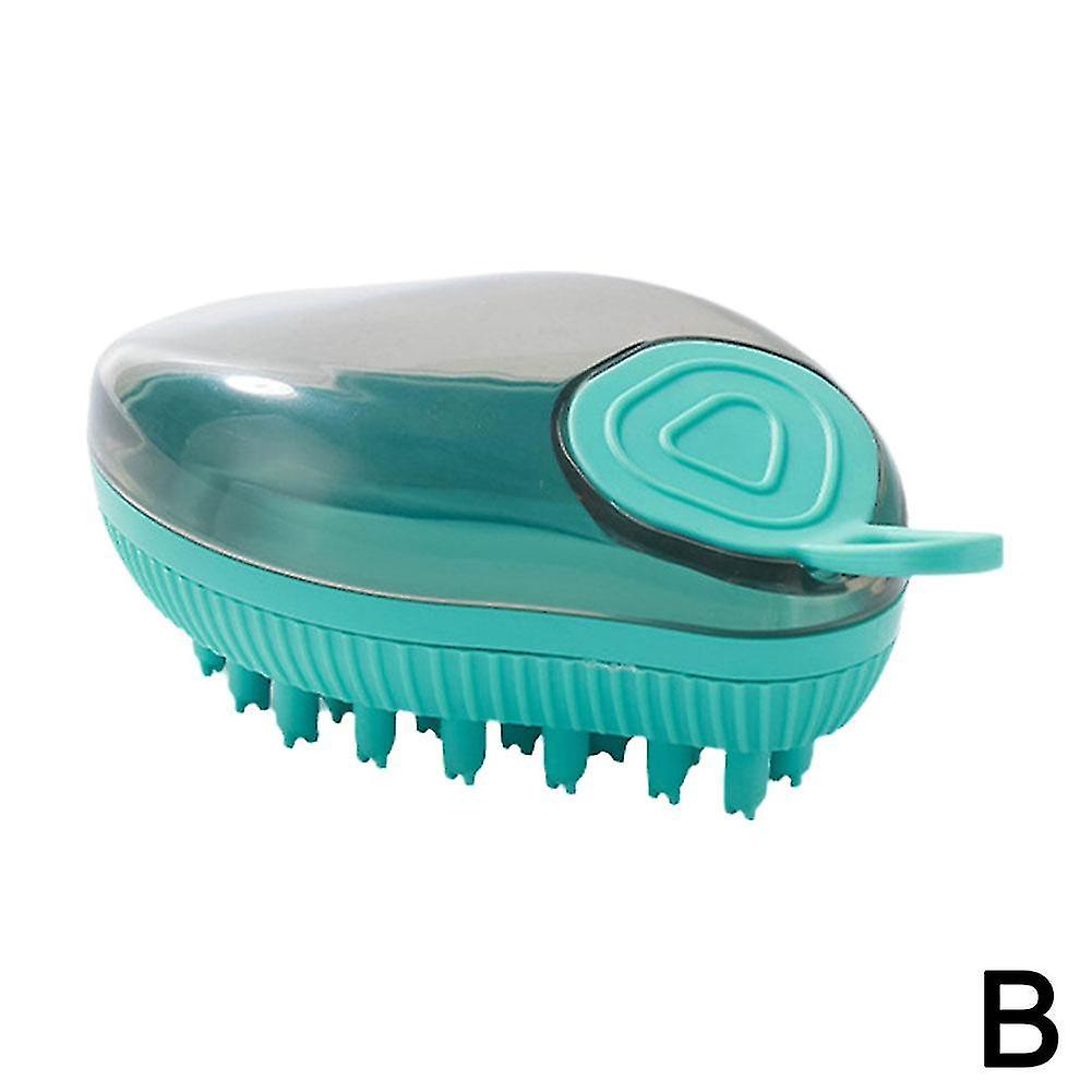 חיות מחמד טיפוח אמבטיה עיסוי מברשת עם סבון ושמפו מתקן זיפים רכים