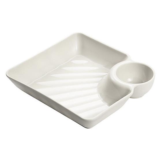 Dumpling Plate Non-slip Stackable Plastic Dipping Saucer Sushi Dish