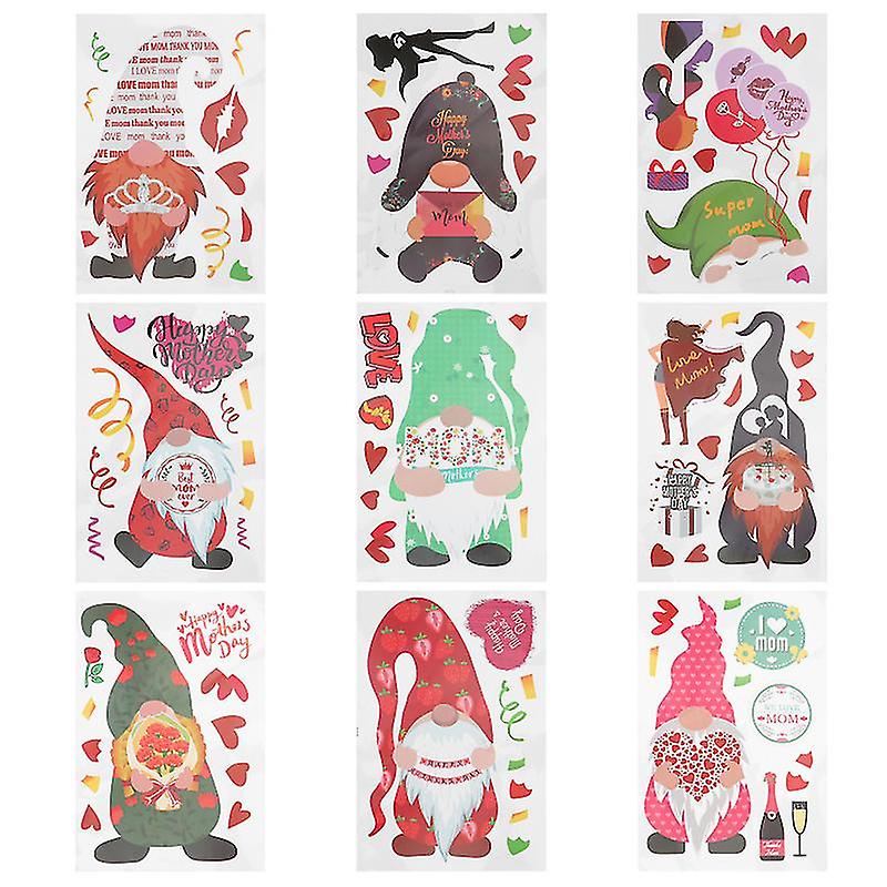 9pcs Mother's Day Wall Sticker