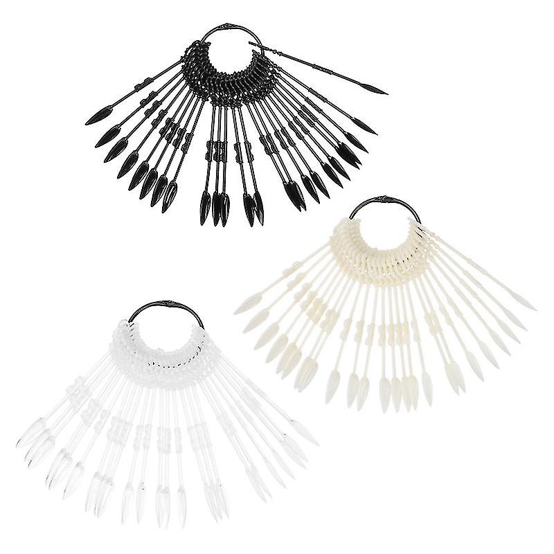 3pcs Carte de couleur de manucure