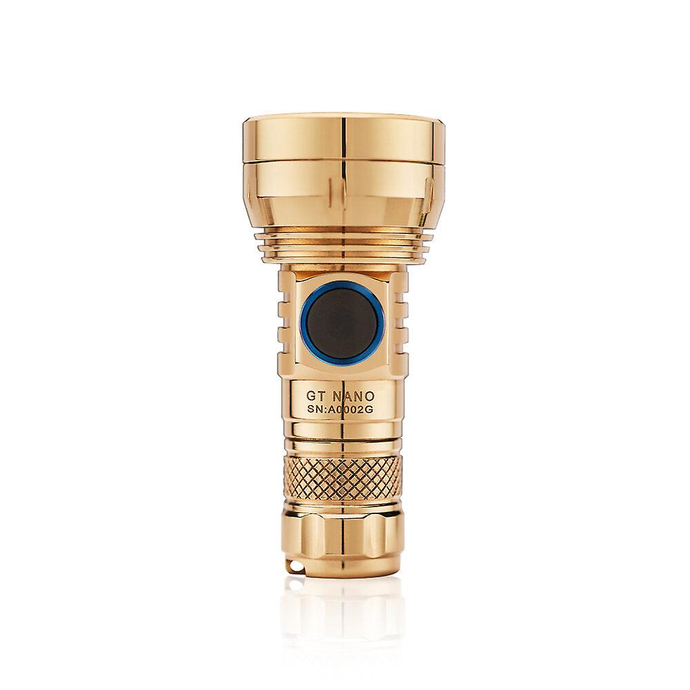 Copper/brass 450lm 300m Edc Flashlight With 10180 Battery Usb Rechargeable Mini & Long Distance Powerful Led Torch