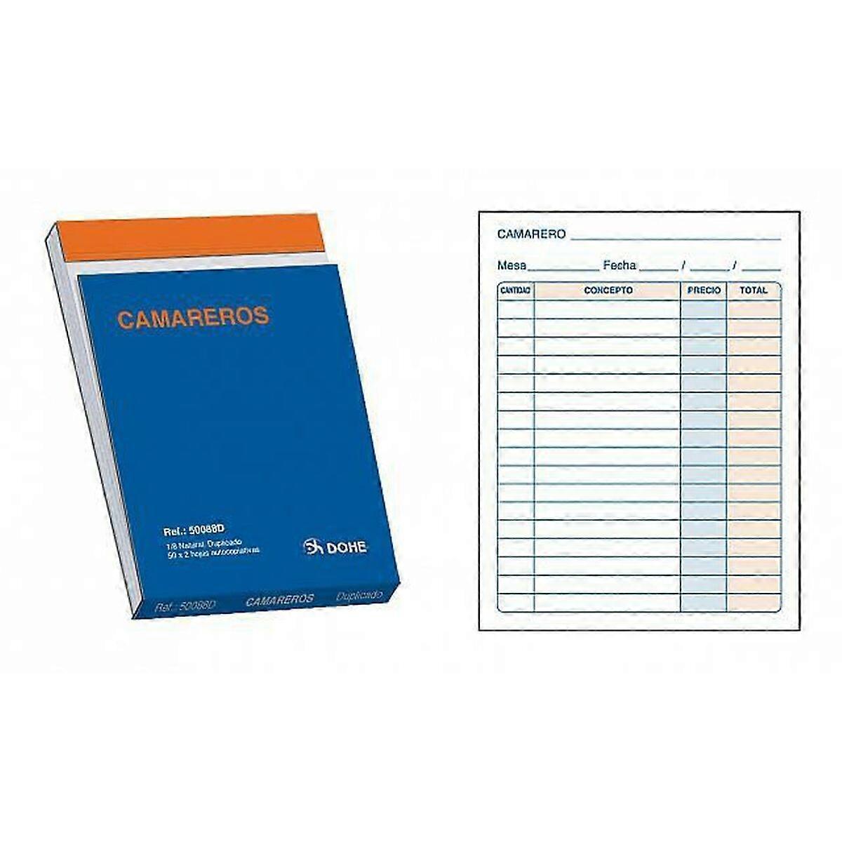 Waiters Book DOHE 50088D 1/8 10 Pieces 100 Sheets