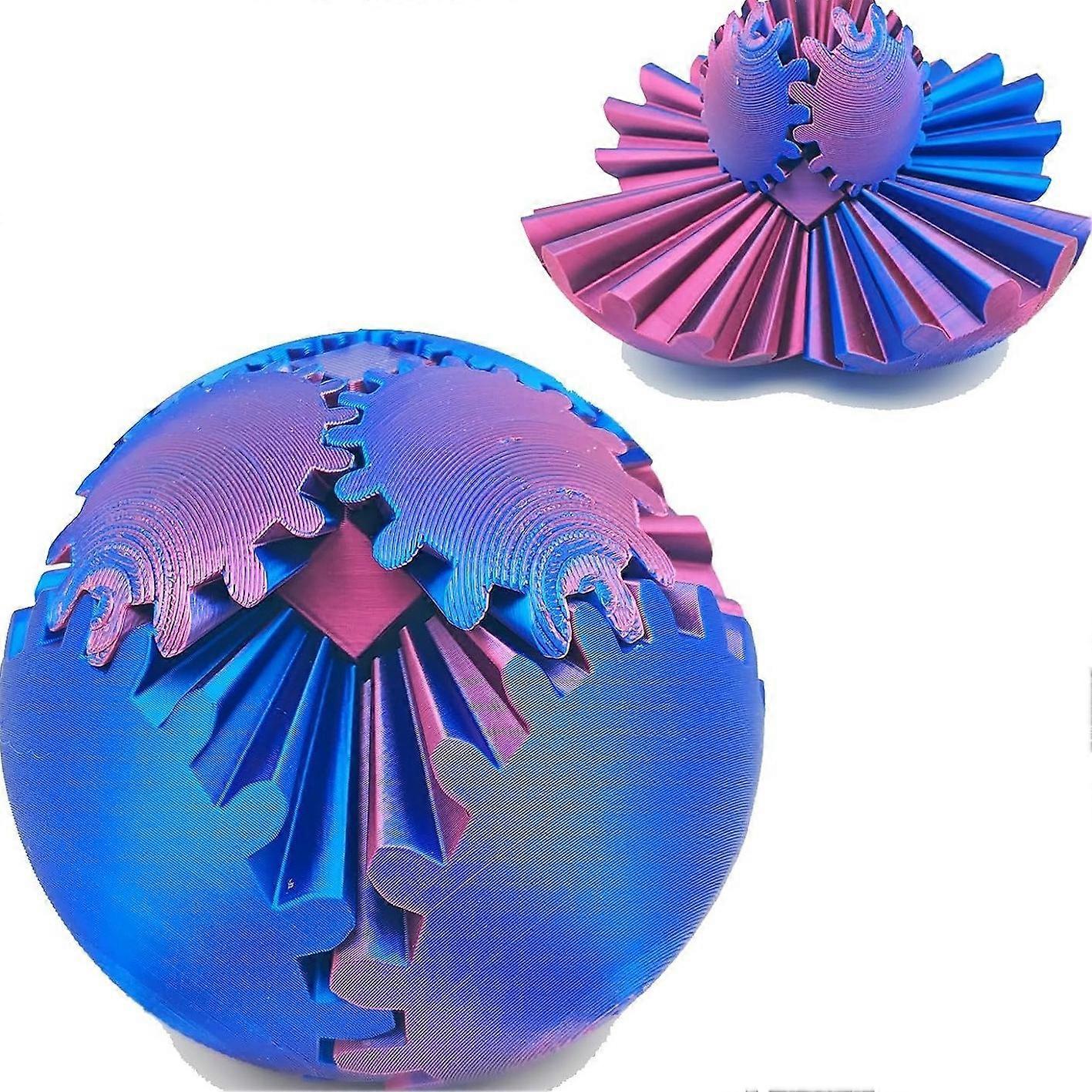 3D Printed Gear Ball Spin BallGear Sphere, Gear Ball Fidget Toy, Stress Ball, GearSphere Desk Toy, Fidget Ball, Gear Toy for Stress and Anxiety Relaxi