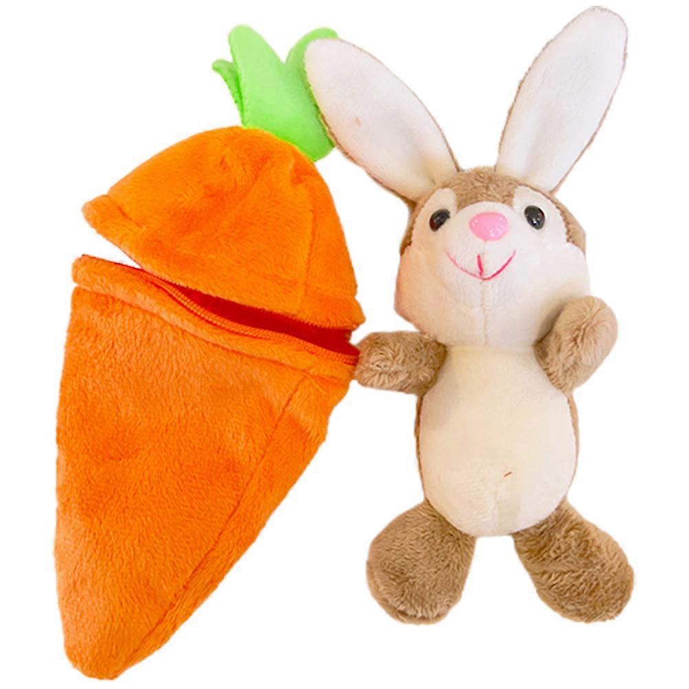 Cartoon Keychain Hanging Hide Bunny Charm Pendant Stuffed Rabbit Carrot Keyring