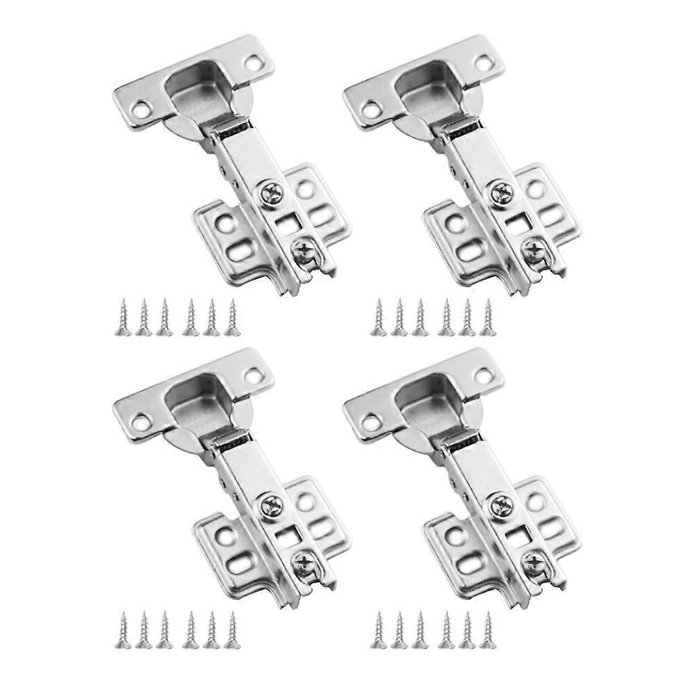 4 Pack Frameless Full Overlay Adjustable Closing Speed Soft Close Cabinet Hinges.Soft Close Hinges
