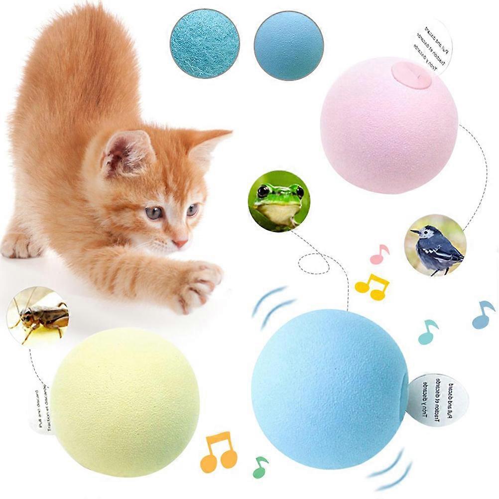 3PCS Cat Ball Toy Interactive Cat Toy Cat Catnip Toys for Cat Exercise Stimulates Cat Instinct to Hunt