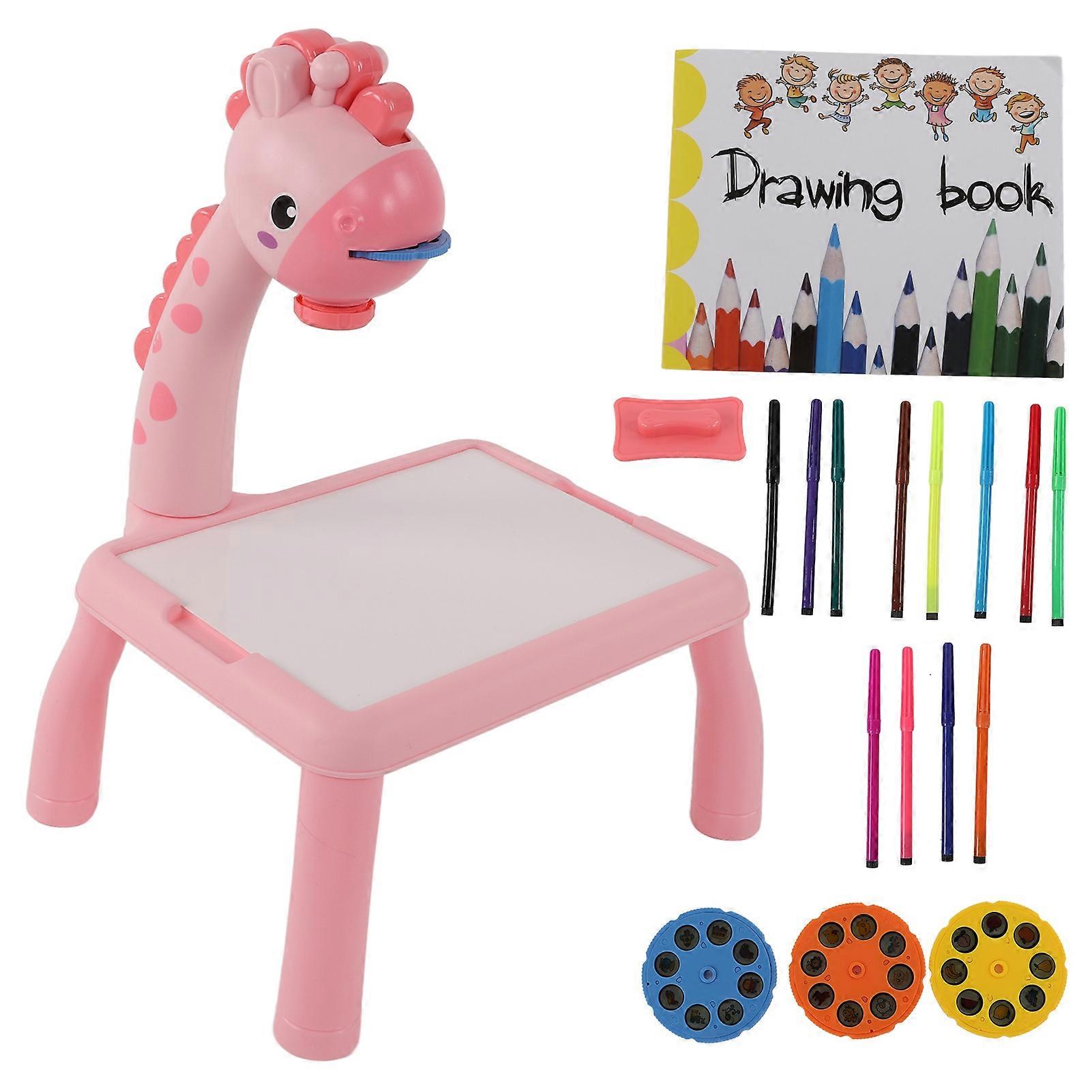 Drawing Projector Sketchpad Erasable Doodle Board Table With Projector For Early Education More Than 3years Kids