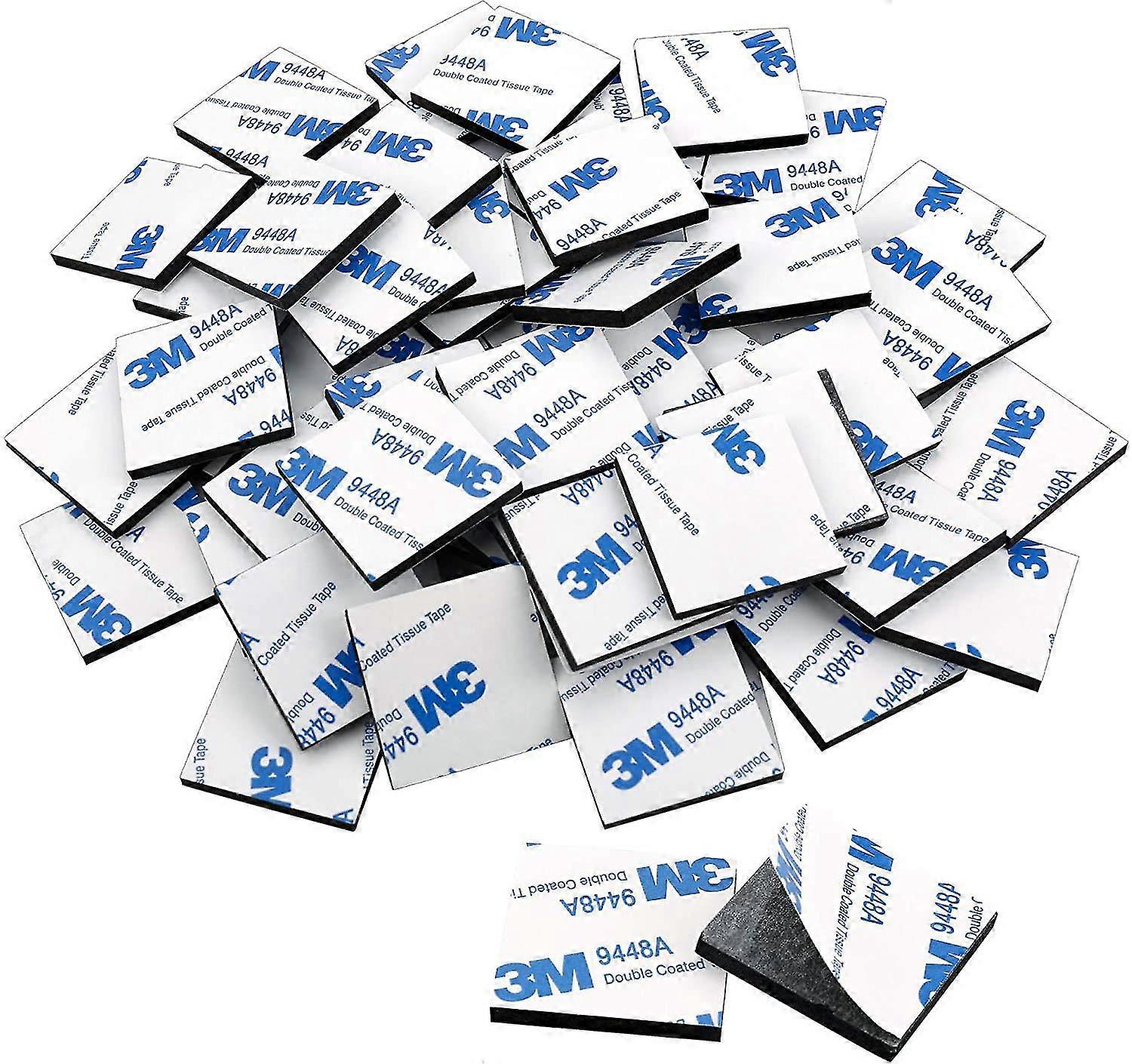 Double-Sided Foam Tape 120-Pack Black Strong Mounting Adhesive