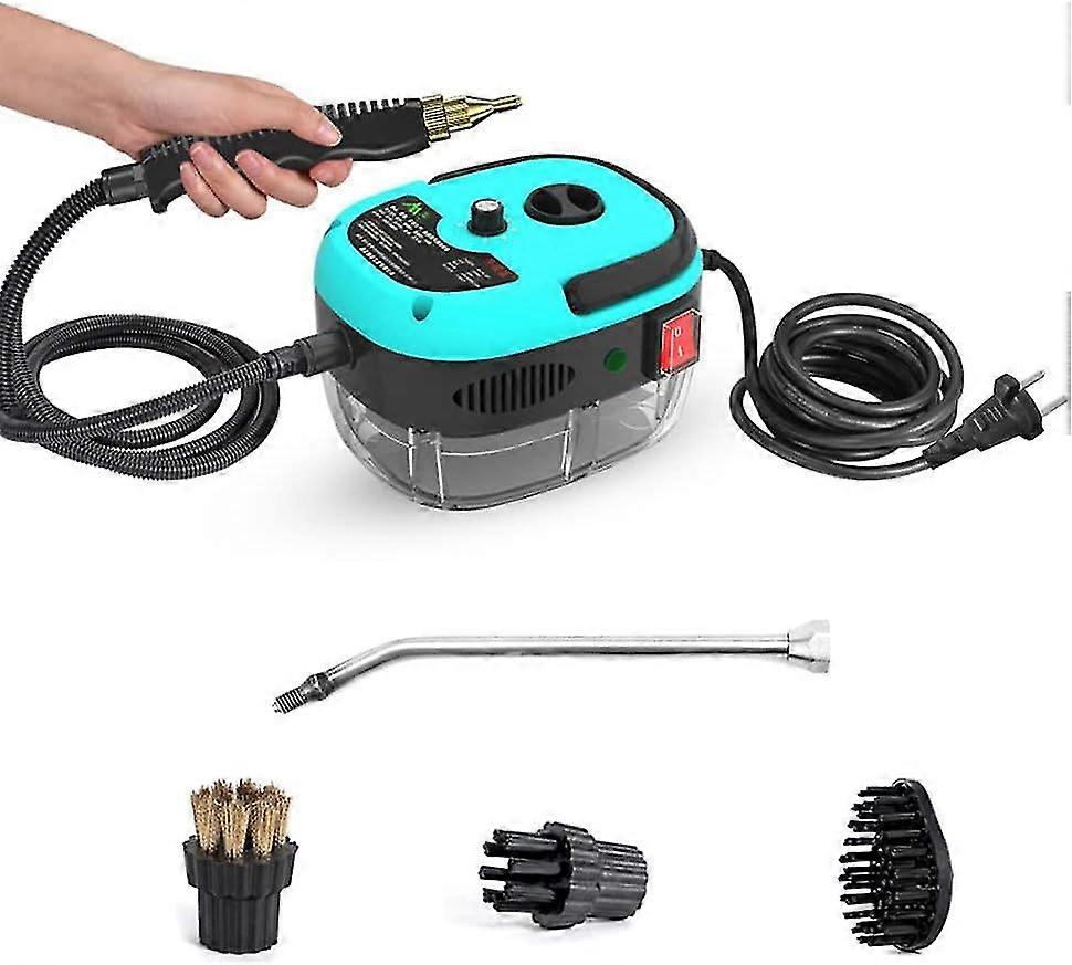 Steamer Steam Cleaner 3 Bar Steam Cleaner With 3 Different Brush Heads 2500 W 6 Adjustable Speeds With Extended Rod, Long Cables And Non-slip Handle