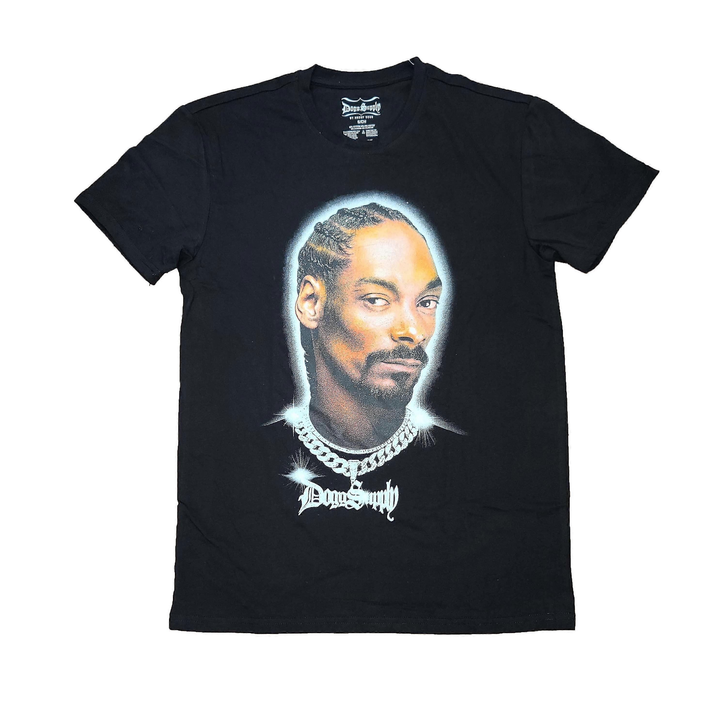 Snoop Dogg Supply Dog Chain Black Graphic T-Shirt thick quality