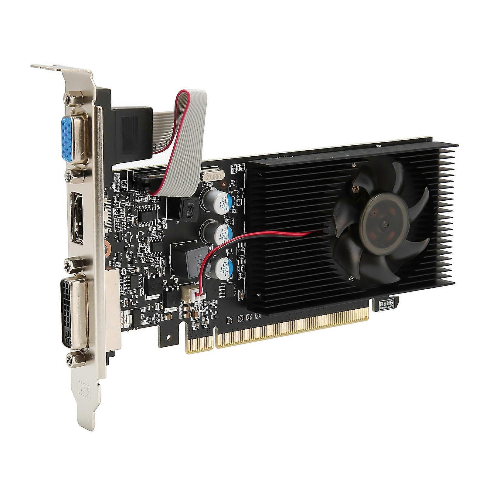 Graphics Card 810MHz 1000MHz 2560x1600 Computer Graphics Card for HD Video Office Use GT610 1GD3 64BIT