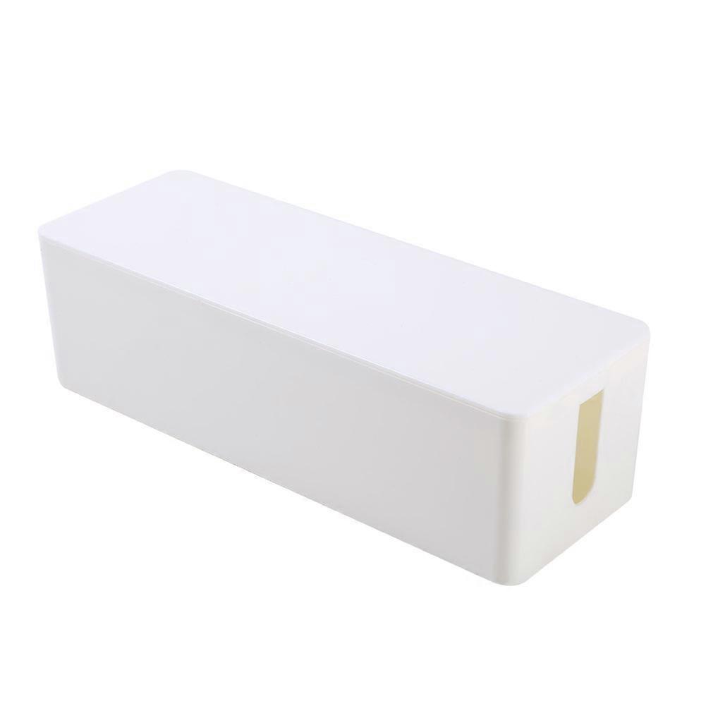Safe power cord socket storage box (white)