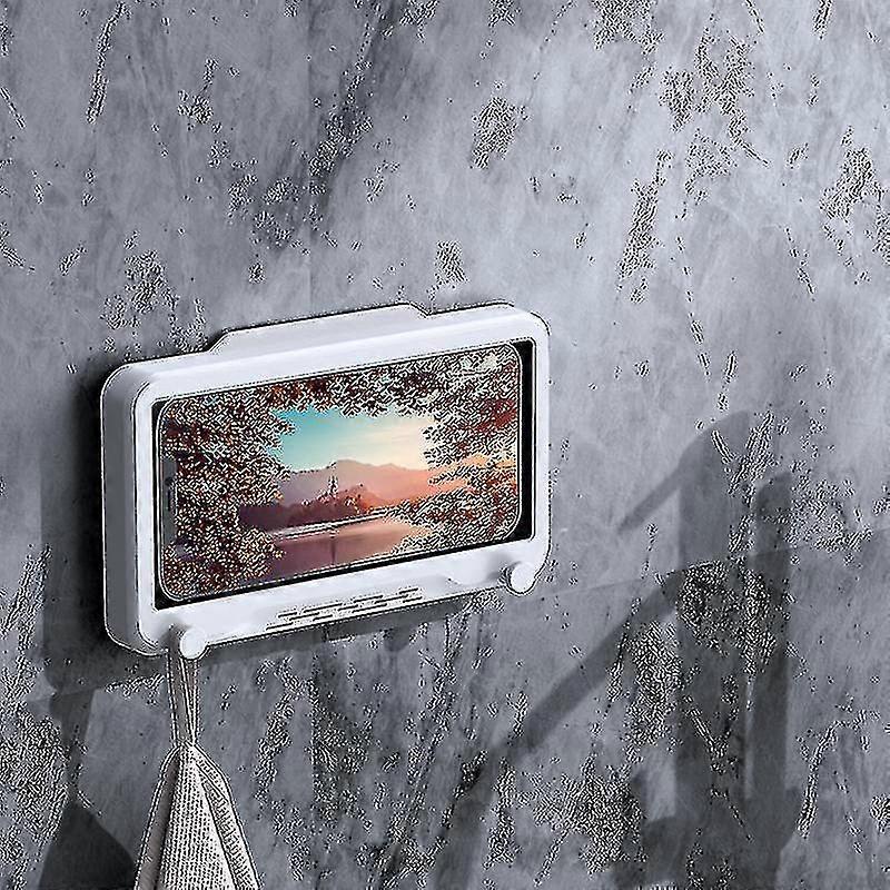 Bath Mobile Ph Box Punch- Toilet -mounted Kit Shelf Rotatable