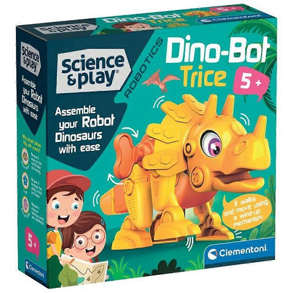 Clementoni Science and Play Robotics Dino Bot Triceratop Innovative Toy for Kids