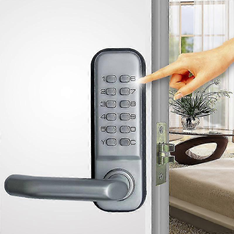Waterproof Mechanical Code Lock, 1-11 Digit Code Combination Security Password Coded Lock Keyless Mechanical Combination Door Lock For Wooden Office D