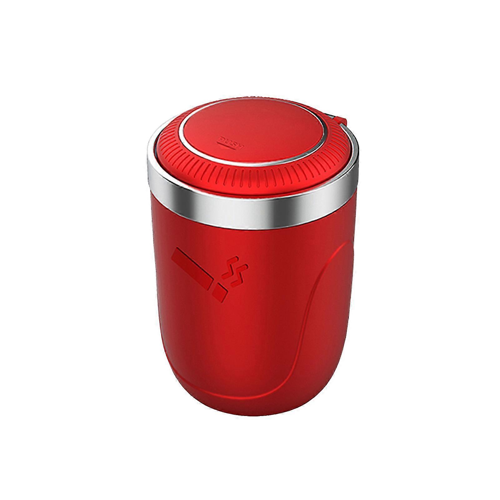 Farf Car Ashtray Colorful With Lid Led Light Multifunction Ash Storage For Car