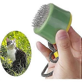 Cat Brush, Cat Hair Brush Kitten Brush Self Cleaning Cat Brush Cat Brushes For Long Haired Cats, Cat Grooming Brush, Fur Brush Cat For Removing Loose