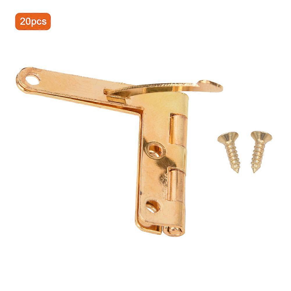 20Pcs εξαρτήματα επίπλων 33x30mmGold εξοπλισμού τοποθέτησης σιδήρου ανοιξιάτικων μεντεσέδων γωνίας