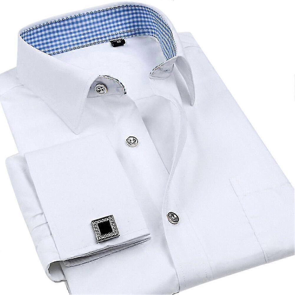 Herren Business Four Seasons Slim Fit Solid Hemd