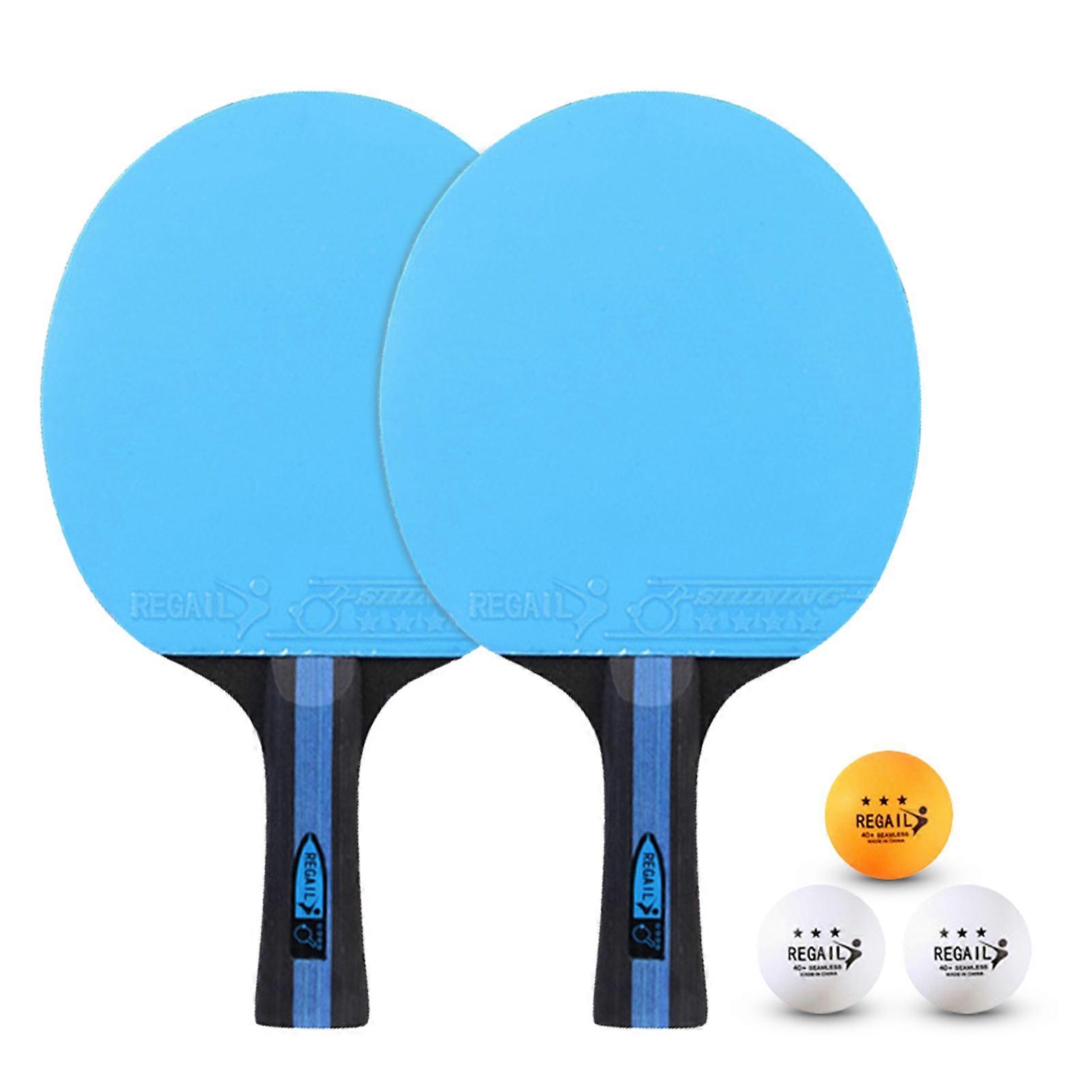 Ping Pong Paddles and Table Tennis Set Pack of 2 Ping Pong Rackets with 3 Balls and Carry Bag for Beginners Boys Girls