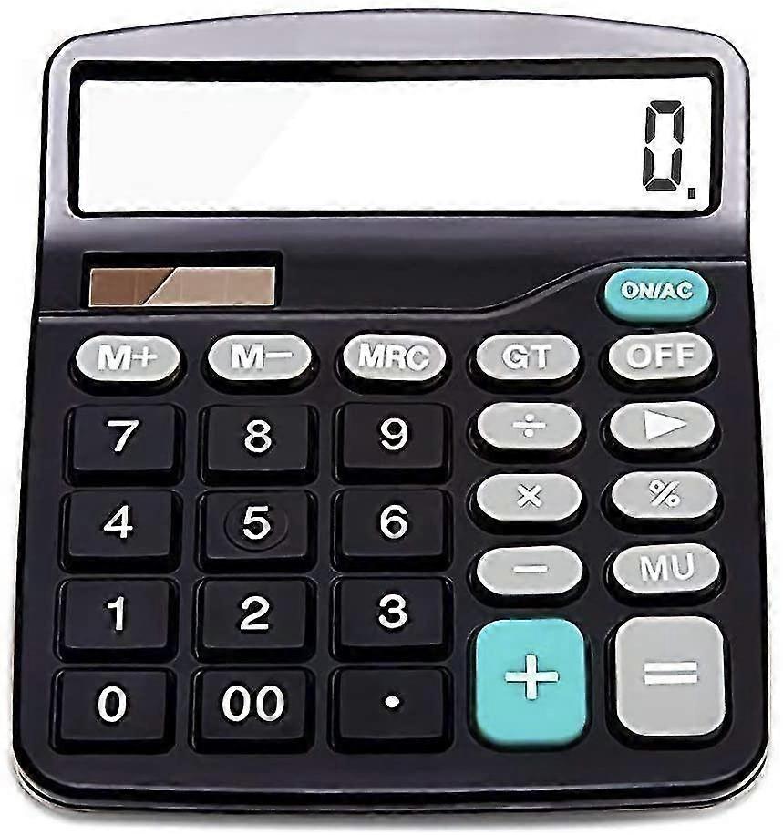 Calculator, Electronic Desktop Calculator With 12 Digit Large Display
