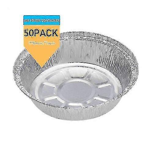 10/50pcs φριτέζα αέρα liner γύρος αλουμινίου δίσκοι εμπορευματοκιβώτια αλουμινίου φύλλο αλουμινίου κασσίτερος σπίτι