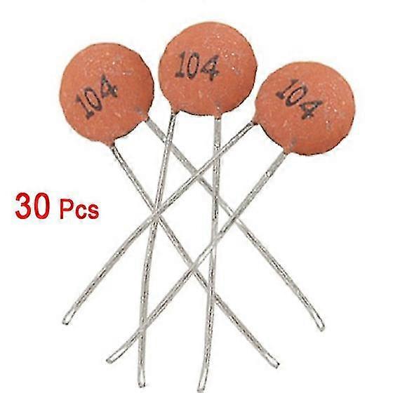 30 X 0.1uf 50v Low Voltage Ceramic Disc Capacitors