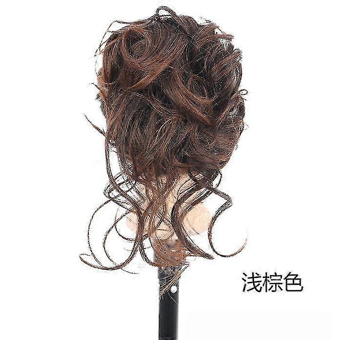 Postiche avec clip, chignon postiche, cheveux bouclés avec cheveux, chignon volumineux postic, extensions de chignon en désordre