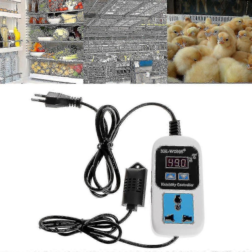 Humidity Controller Outlet 110v 220v 10a Direct Output Hygrometer Humidity Control Switch Socket 0~99%rh