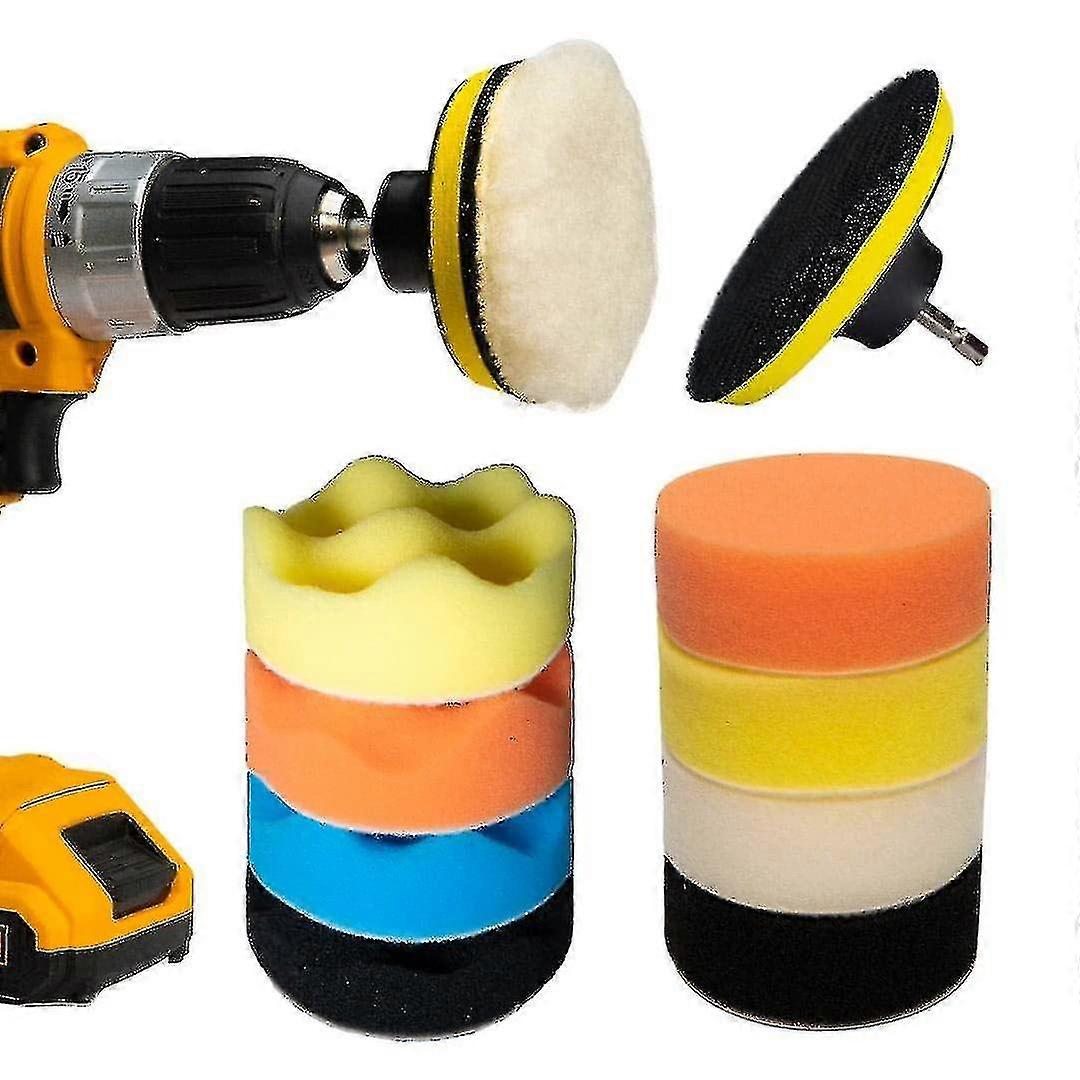 11 Pcs Buffing Pads, Waxing, Compounding & Sealing Glazes For Automative