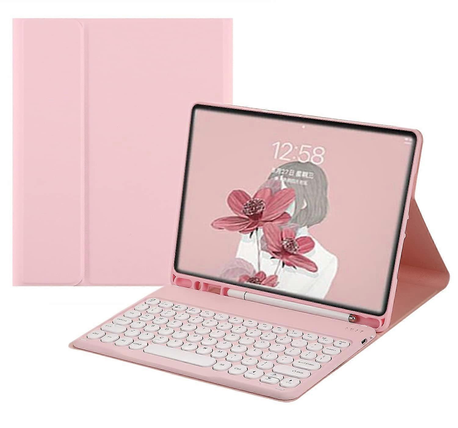 Case for iPad 10th Generation 2022 10.9" Keyboard(LightPink)