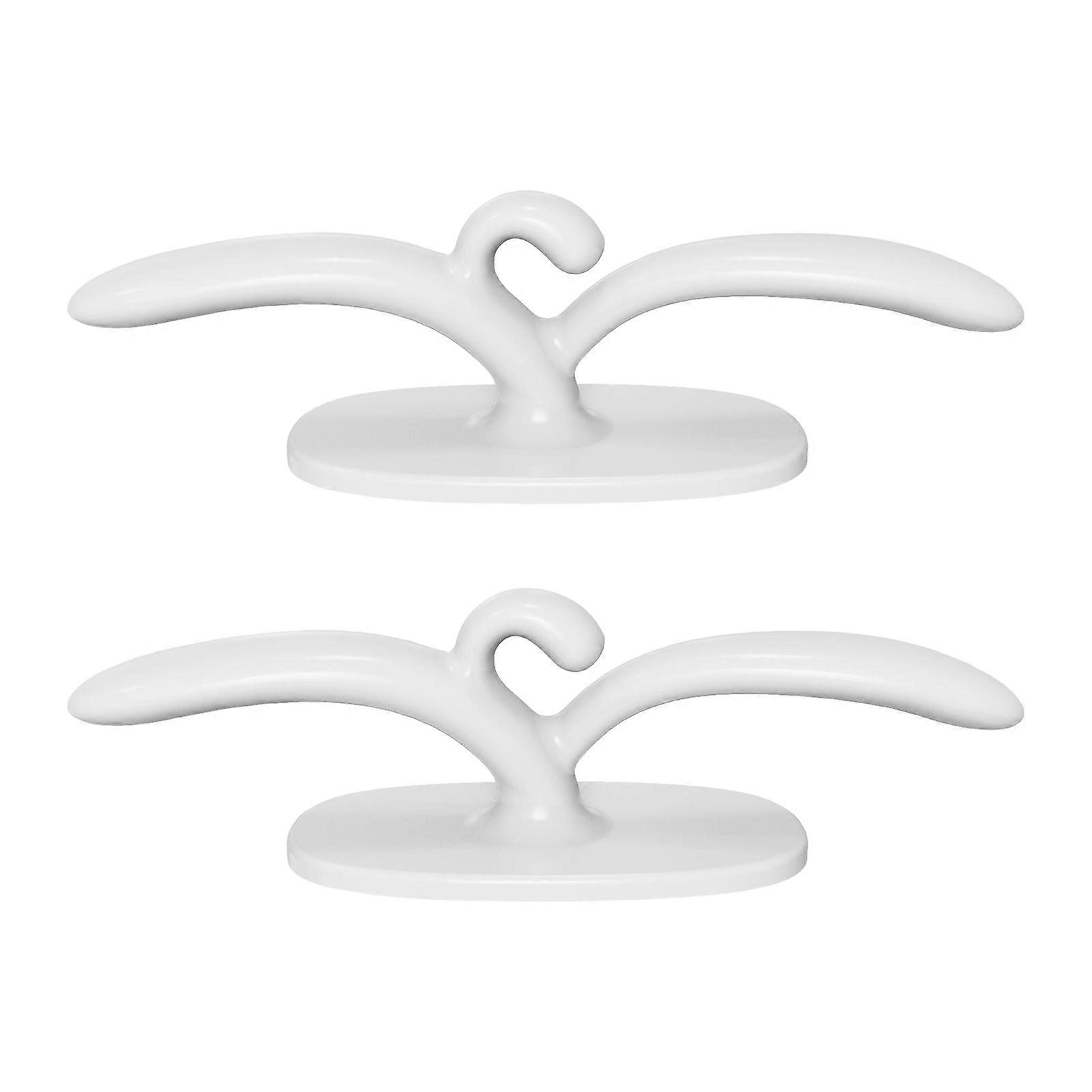2 Pcs Cord Winder Organizers Punch-free No Mark Left Great Load Bearing Plug Holding Sticky Cable Management Easy Installation Avoid Tangling Wire Fix