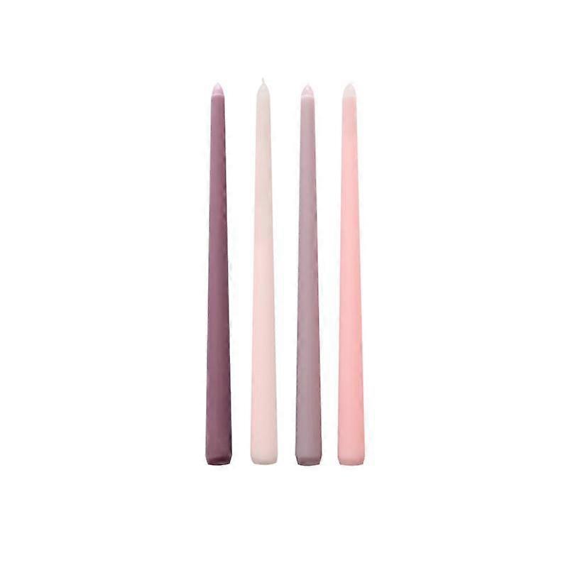 4pcs Morandi Colored Long Candle Candy Colored Taper Candles 25cm Gradient Candle